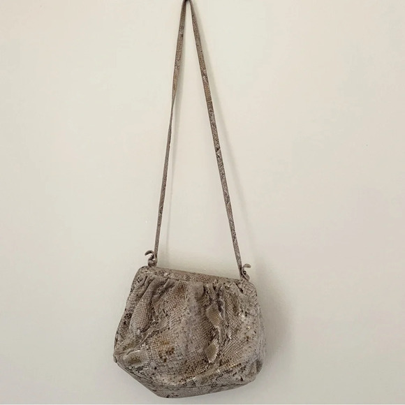 Free People Snake Print Echo Clutch Shoulder Bag - Picture 7 of 7